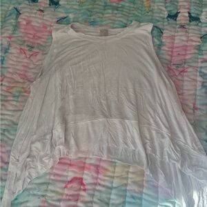 Altard state White Lightweight Asymmetric Hem Top